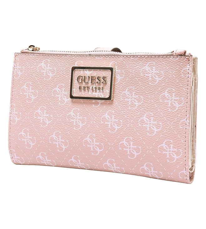 Buy Guess Blush Large Tyren 4G Logo Organiser Wallet for Women Online