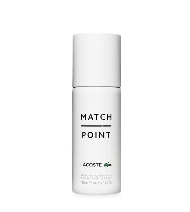 omhyggelig Zeal Ged Buy Lacoste Match Point Deodorant Spray 150 ml for Men Online @ Tata CLiQ  Luxury