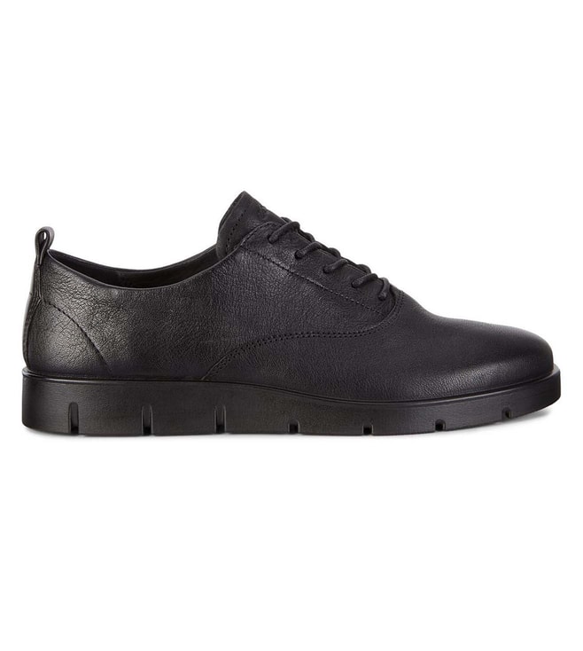 ecco black lace up womens shoes