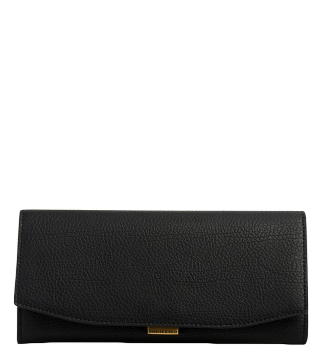Clémence Wallet - Luxury Epi Leather Black