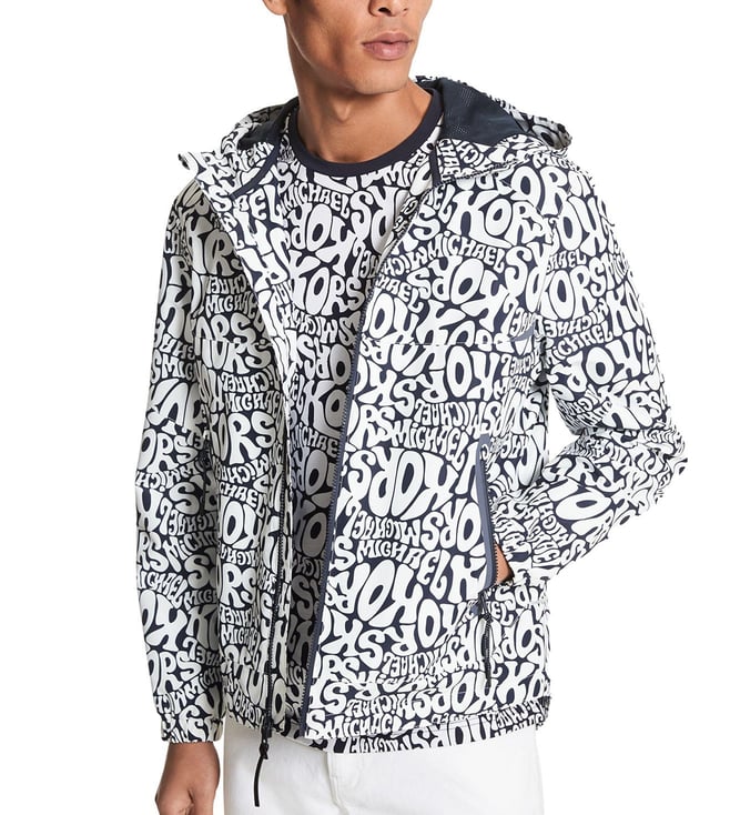 Buy MICHAEL Michael Kors Logo Regular Fit Hooded Jacket for Men Online @  Tata CLiQ Luxury