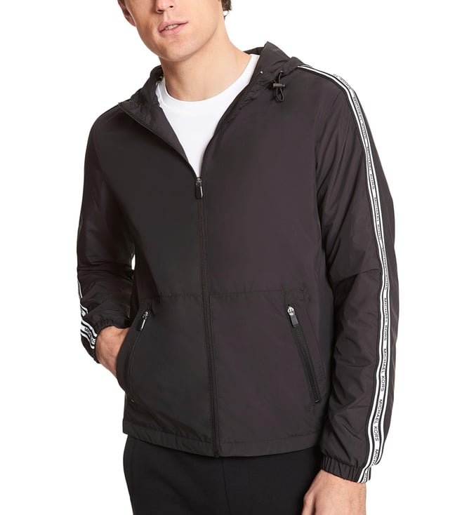 Buy MICHAEL Michael Kors Regular Fit Tape Packable Hooded Jacket for Men  Online @ Tata CLiQ Luxury