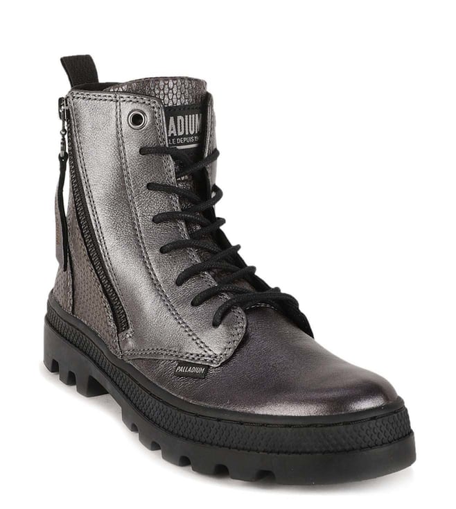 palladium black casual boots