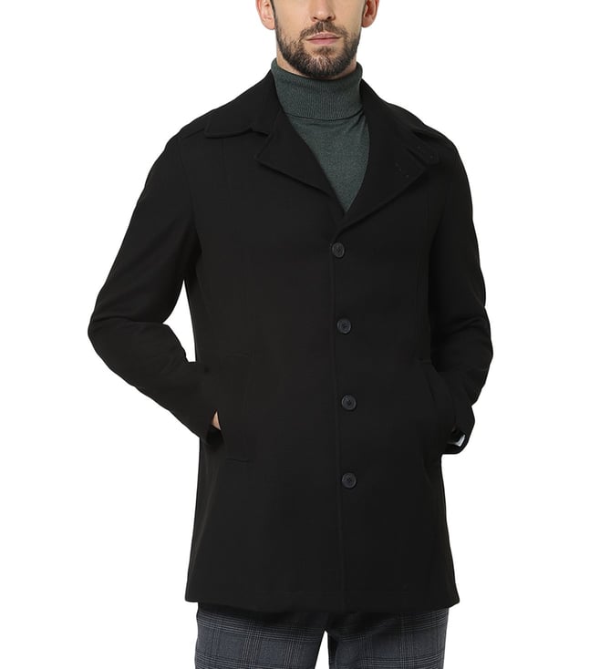 Selected homme black clearance coat