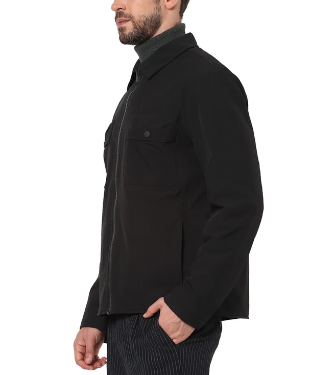 Buy Selected Homme Black Regular Fit Utility Jacket for Men Online ...