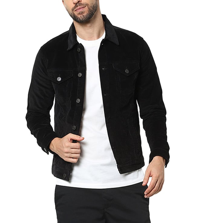 Black mens corduroy clearance jacket