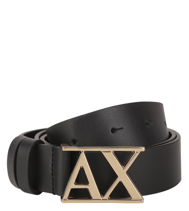 Buy Armani Exchange Black Logo Waist Belt for Women Online @ Tata CLiQ  Luxury