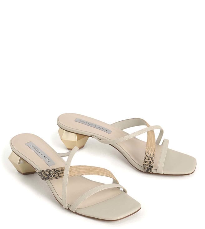 White Tana Puffy Thong Sandals - CHARLES & KEITH US