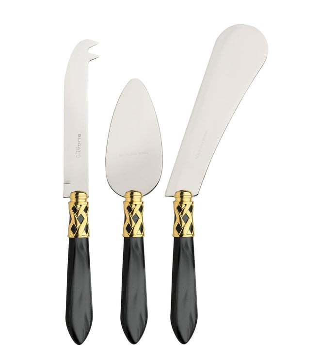 Melodia Gold Steak Knives Set White