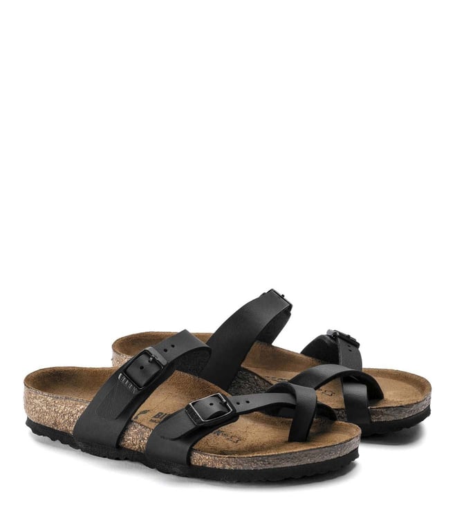 Buy Birkenstock Kids Mayari Black Narrow Width Toe Ring Sandals Online @  Tata CLiQ Luxury