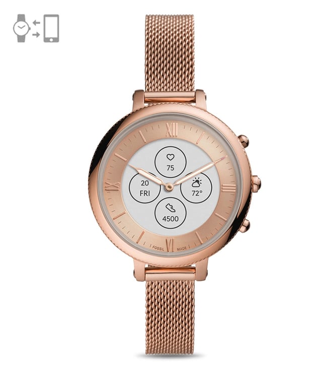 Buy Fossil FTW7039 Monroe Hybrid HR Smart Watch for Women Online @ Tata  CLiQ Luxury