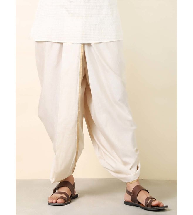 Fabindia Men's Regular Dhoti (102898501_White : Amazon.in: Clothing &  Accessories