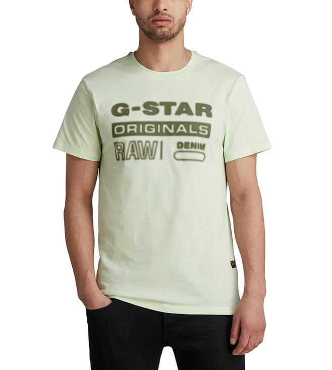 Buy G-Star RAW Green Logo Regular Fit T 