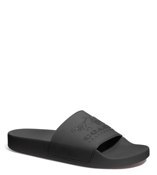 Buy Coach Black Slides Online Tata CLiQ Luxury