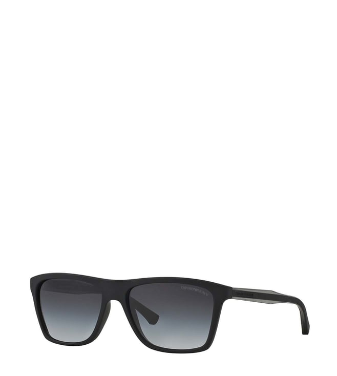 Buy Emporio Armani Black Rubber Wayfarer Sunglasses for Men Online @ Tata  CLiQ Luxury