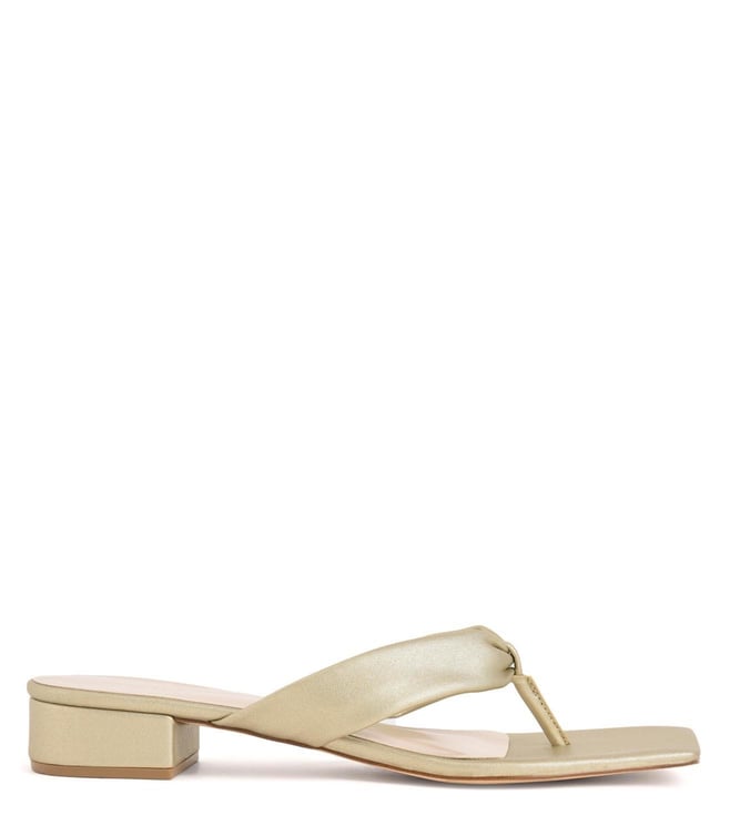 gold thong sandals for women