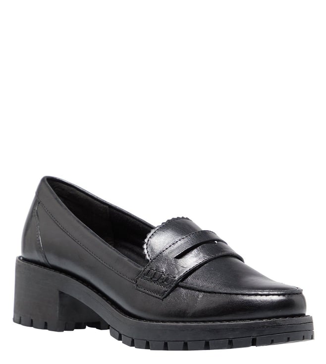 black platform loafers for ladies