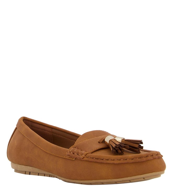 dune brown loafers