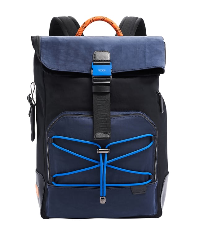 tumi navy backpack