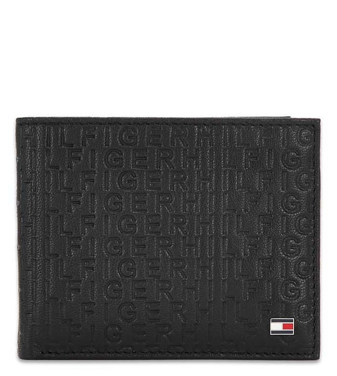 Buy Tommy Hilfiger Black Leather Medium Passport BiFold Wallet for Men