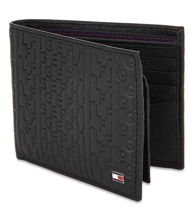 Buy Tommy Hilfiger Black Leather Medium Passport BiFold Wallet for Men