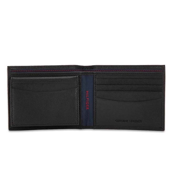 Buy Tommy Hilfiger Black Leather Medium Passport BiFold Wallet for Men