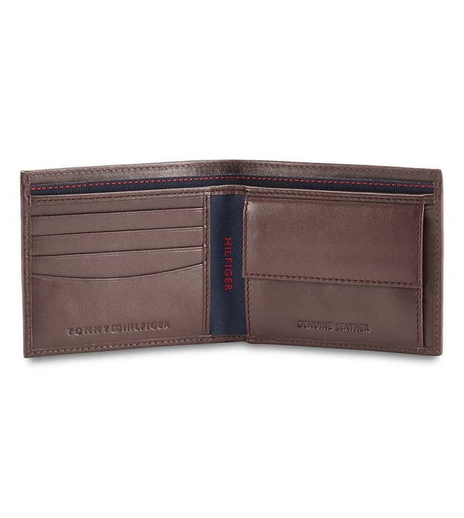 Buy Tommy Hilfiger Brown Leather Medium Passport BiFold Wallet for Men