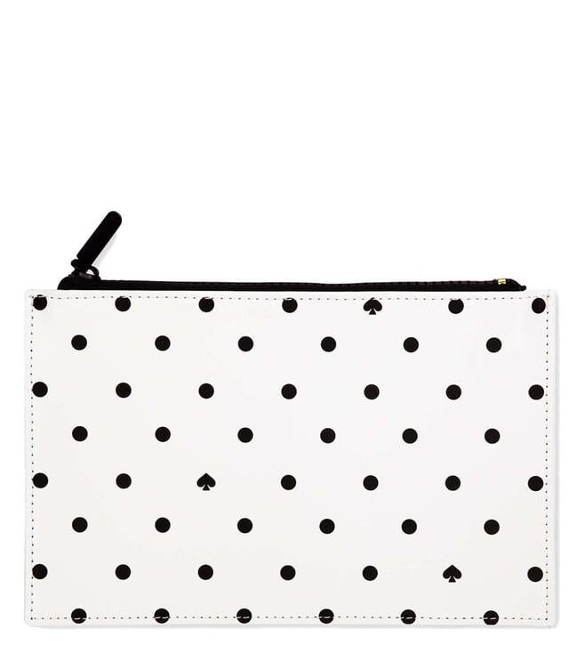 Buy Kate Spade Black Black Spade Dot Pencil Pouch Online @ Tata CLiQ Luxury