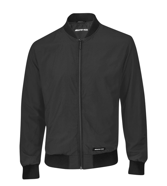Buy MercedesAMG Black Slim Fit Bomber Jacket for Men Online Tata