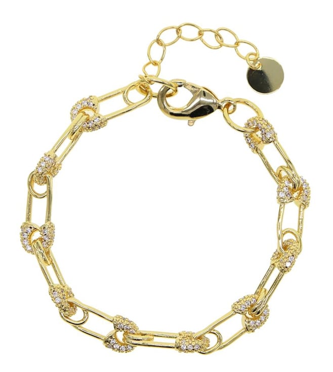 Tiffany HardWear Large Link Bracelet in Yellow Gold with Diamonds  Tiffany   Co