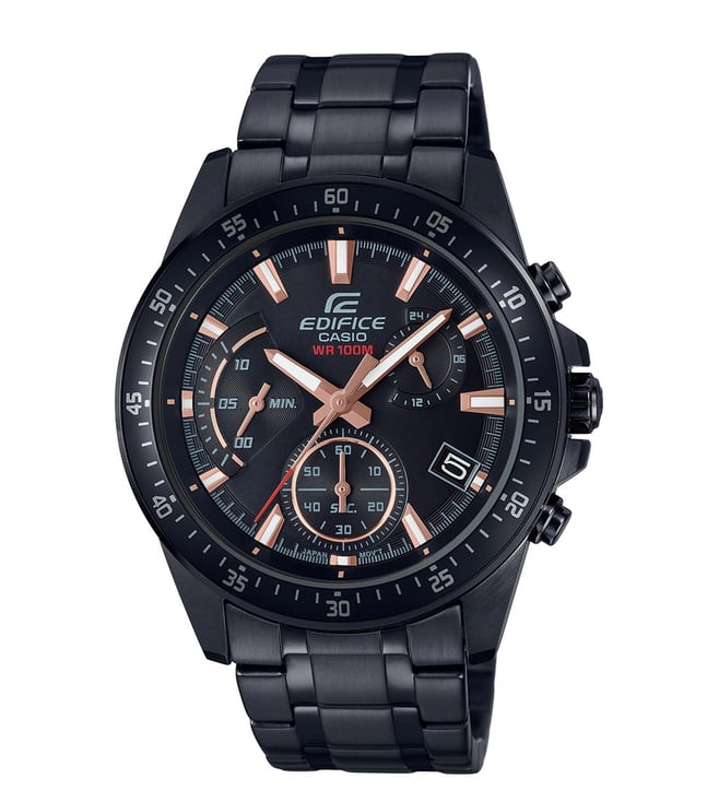 Casio edifice best sale black watch