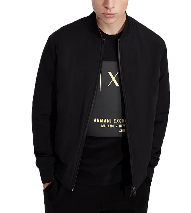 Buy Armani Exchange Black Logo Regular Fit Sweatshirt for Men Online @ Tata  CLiQ Luxury