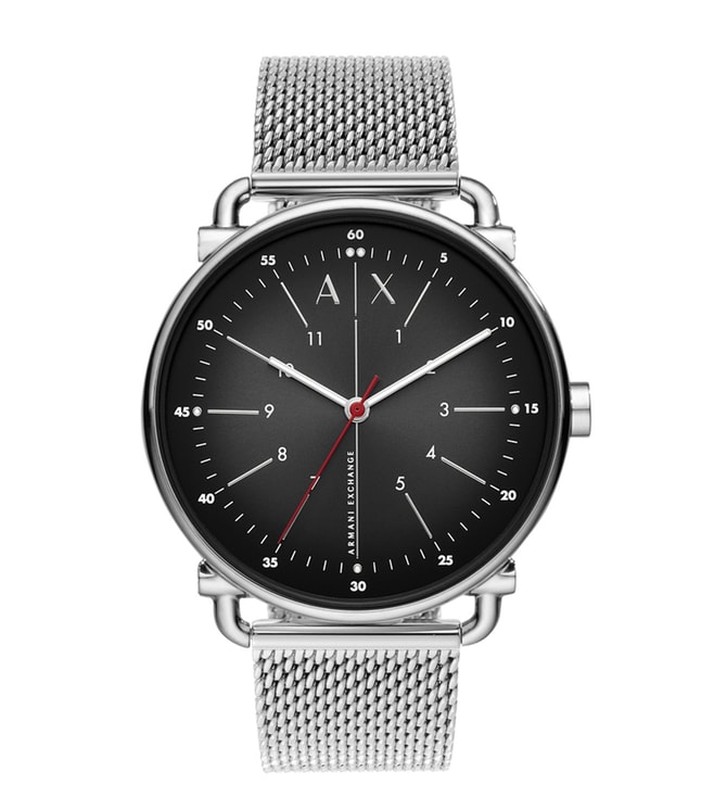 Tata AX2900 CLiQ Black Luxury Watch Dial Rocco @ Online for Buy Armani Men Exchange