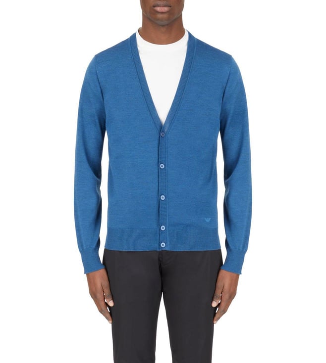 Buy Emporio Armani Ottanio Regular Fit Cardigan Online @ Tata CLiQ Luxury