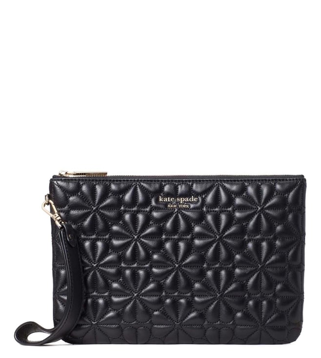 Buy Kate Spade Black Bloom Large Wristlet Pouch for Women Online @ Tata  CLiQ Luxury