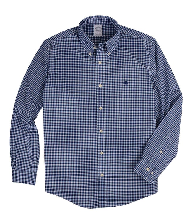 Non Iron Checked Regent Fit Sport Shirt 
