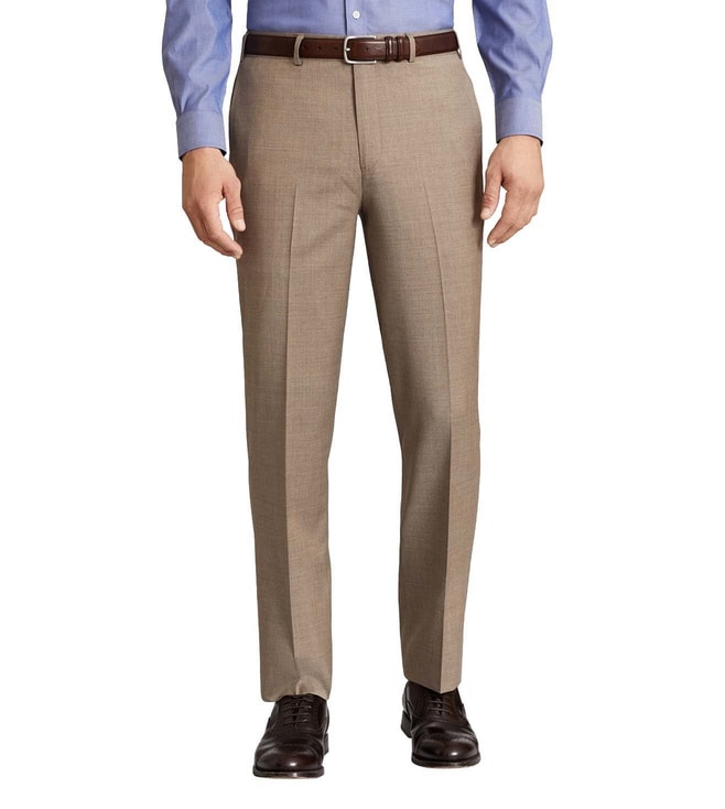 Buy Brooks Brothers Natural Slim Fit Trousers for Men Online  Tata CLiQ  Luxury