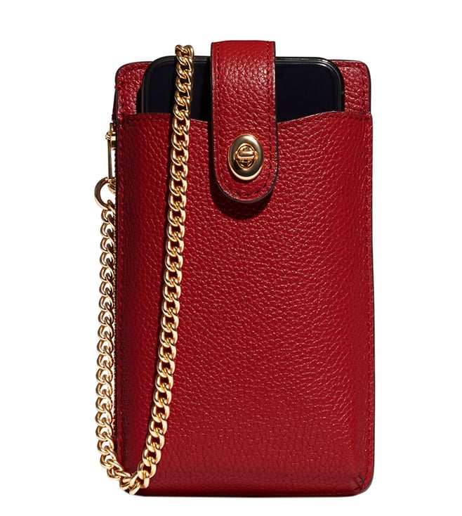 Buy Coach Maroon Medium Cross Body Phone Case for Women Online