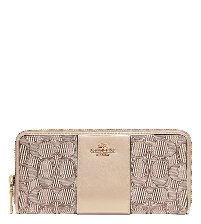 Coach Zoe accordion zip around wallet