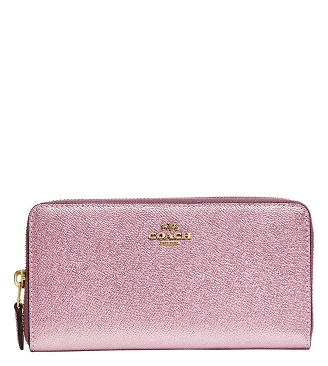 coach metallic pink purse