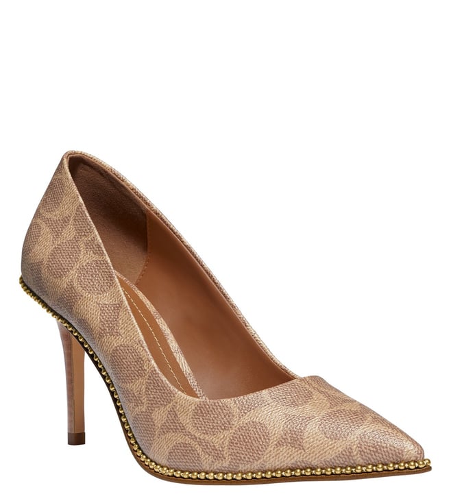 Coach deals gold heels