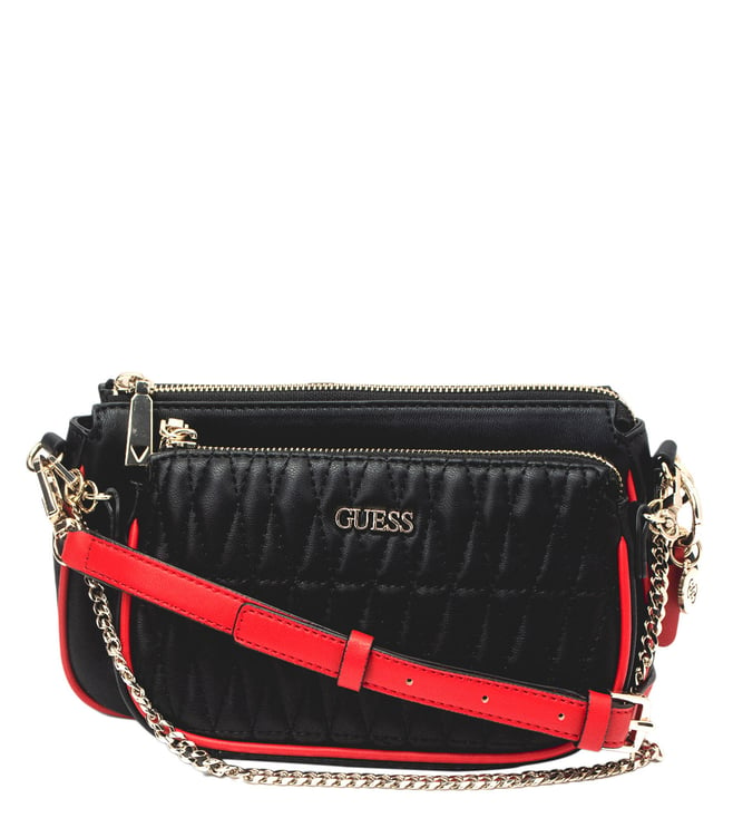 Buy Guess Black Multi Arie Large Double Pouch Cross Body Bag for Women  Online @ Tata CLiQ Luxury