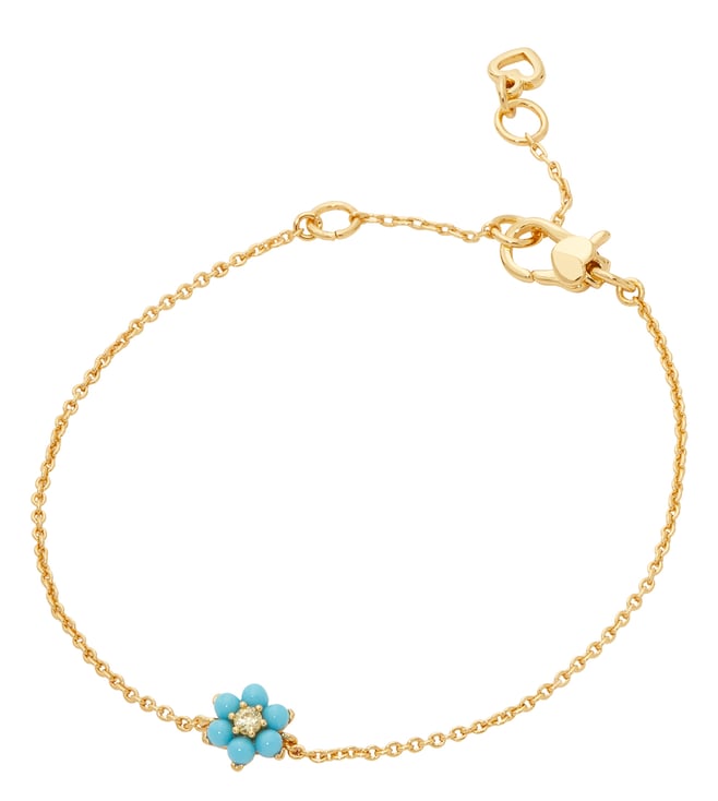 kate spade gold flower bracelet