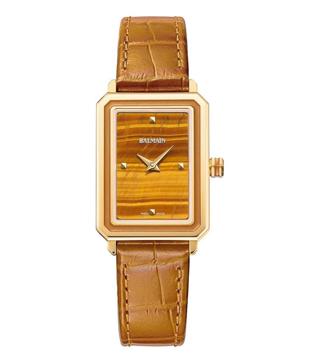 women's watch rectangular face leather strap