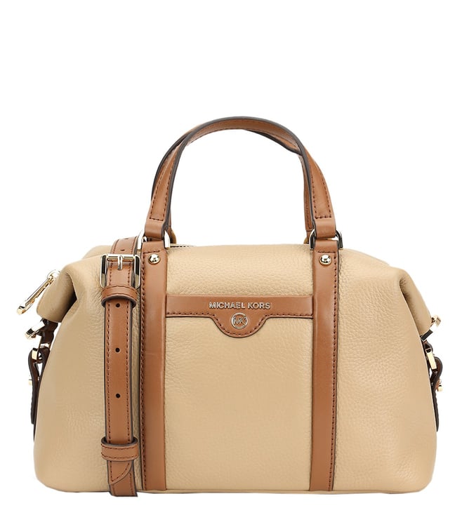 Buy MICHAEL Michael Kors Camel Multi Beck Medium Pebbled Satchel for Women  Online @ Tata CLiQ Luxury