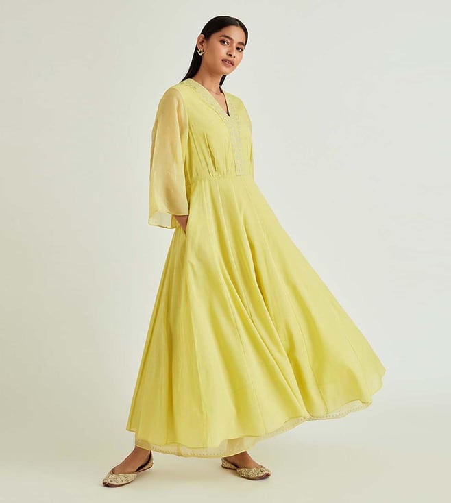 lemon dress long