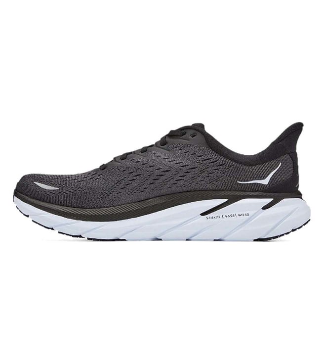 Buy Hoka Charcoal Grey CLIFTON 8 Men Running Shoes for Women Online ...