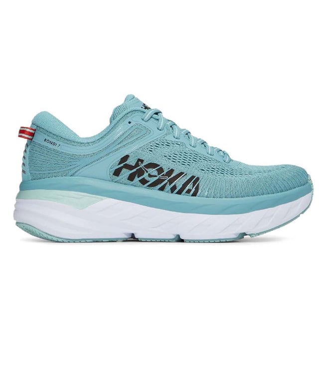 Buy Hoka Eggshell Blue BONDI 7 Women Running Shoes for Women Online ...