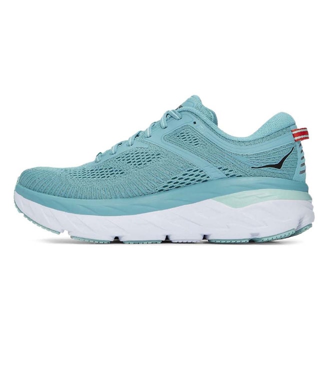 Buy Hoka Eggshell Blue BONDI 7 Women Running Shoes for Women Online ...