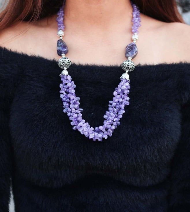 Paparazzi Absolute Admiration - Purple Necklace – A Finishing Touch Jewelry